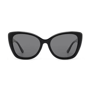 Women's Vintage Black Cat-Eye Polarized Fashion Sunglasses UV400 Acetate NWT